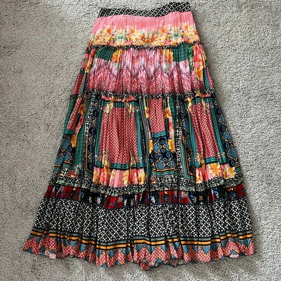 EUC Bhanuni by Jyoti Anthropologie Skirt 8 - Picture 4 of 11